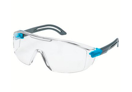 uvex safety goggles i-lite 9143265, anthracite/blue - 1