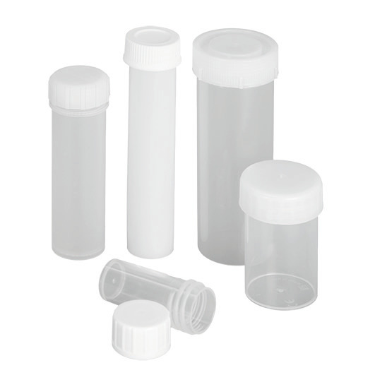 Shipping tubes in PP, liquid-tight, autoclavable, Ø: 38 mm, 60 ml, Pack = 100 pieces - 1