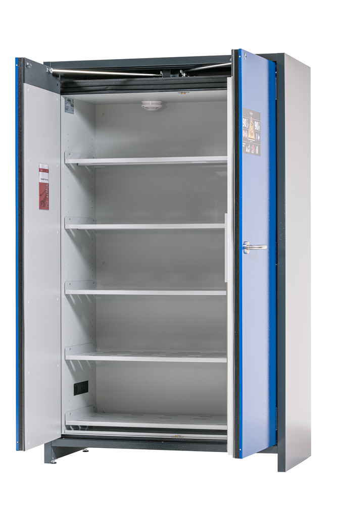 asecos lithium-ion battery storage cabinet, SafeStore Core, 5 shelves, W 1200 mm - 2