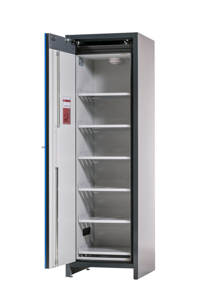 Armario para almacenamiento de baterías de litio asecos SafeStore Core, 6 estantes, ancho 600 mm - 3
