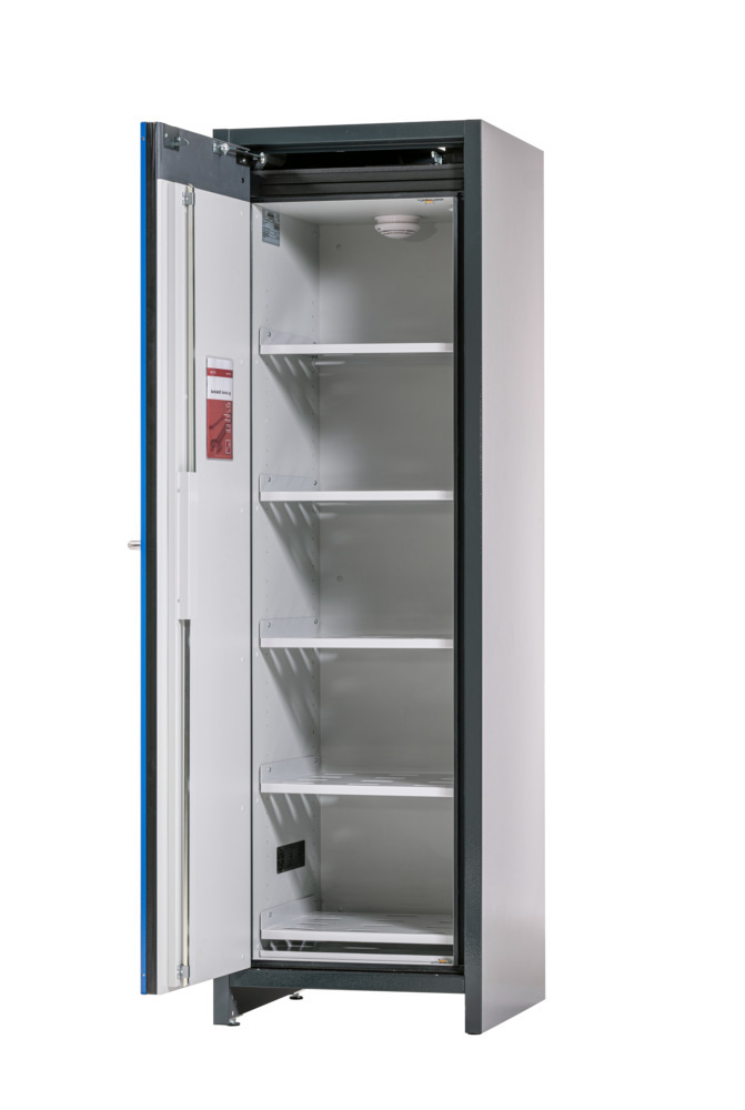 asecos lithium-ion battery storage cabinet, SafeStore Core, 5 shelves, W 600 mm - 1