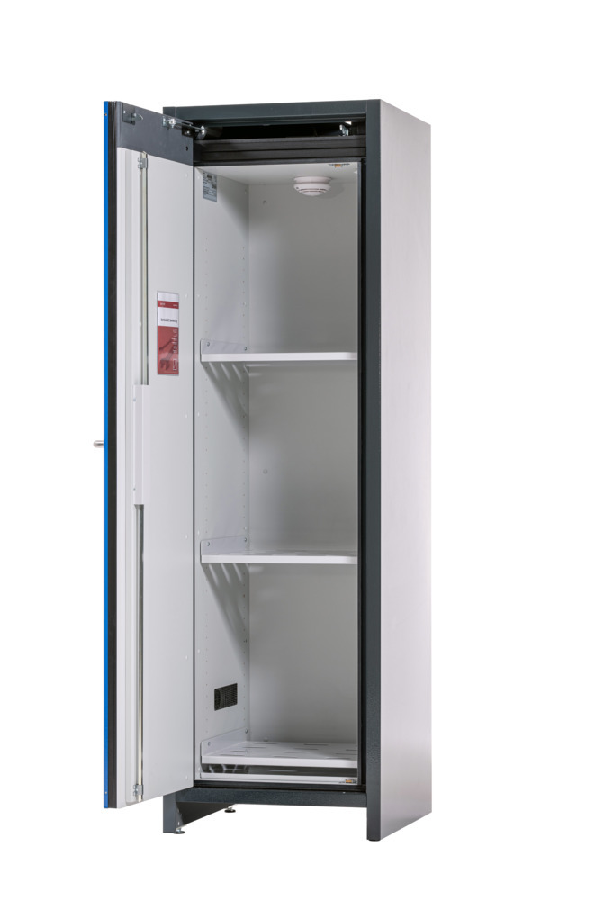 asecos lithium-ion battery storage cabinet, SafeStore Core, 3 shelves, W 600 mm - 1