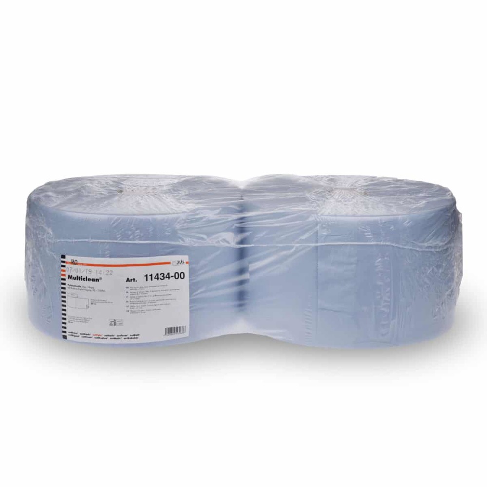 zetPutz® Multiclean® cleaning cloth roll, 11434, blue, 38 x 22 cm, 3-ply, 2 rolls of 1000 cloths - 3