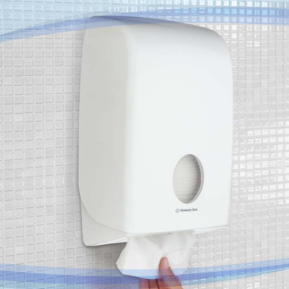 Kimberly-Clark Aquarius™ dispenser for paper towels, 6945, white - 2