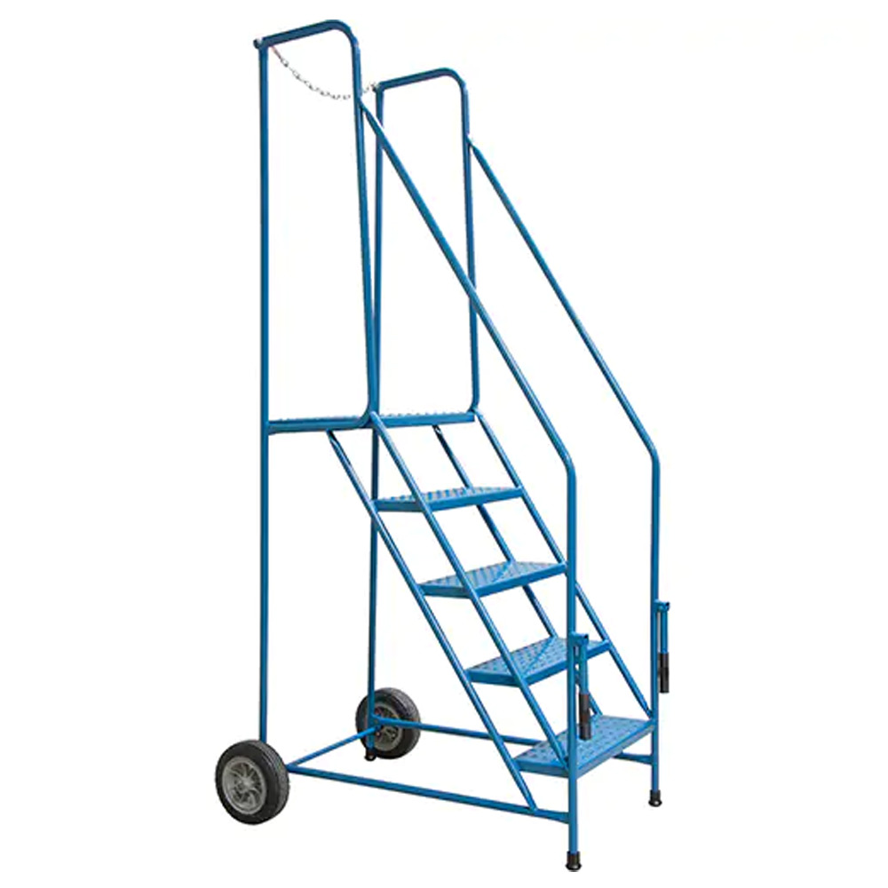 Trailer Access Rolling Ladder with Rails, 5 Steps, 22 in Step Width, 46 in - 1
