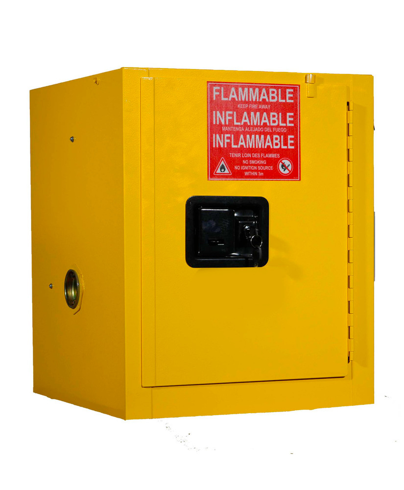 Armoire de sécurité certifiée FM, fermeture automatique, 1 étagère amovible, L = 430 mm - 3