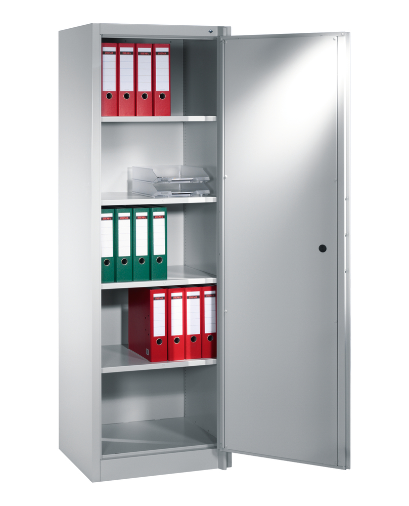 C+P fire-rated wing door cabinet Certos, 650 x 500 x 1950 mm, light grey - 2