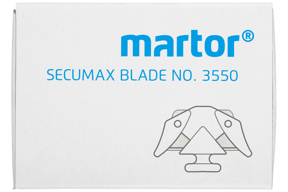 Martor SECUMAX BLADE NO. 3550, replacement blade for SECUMAX 350, Pack = 10 pieces - 5