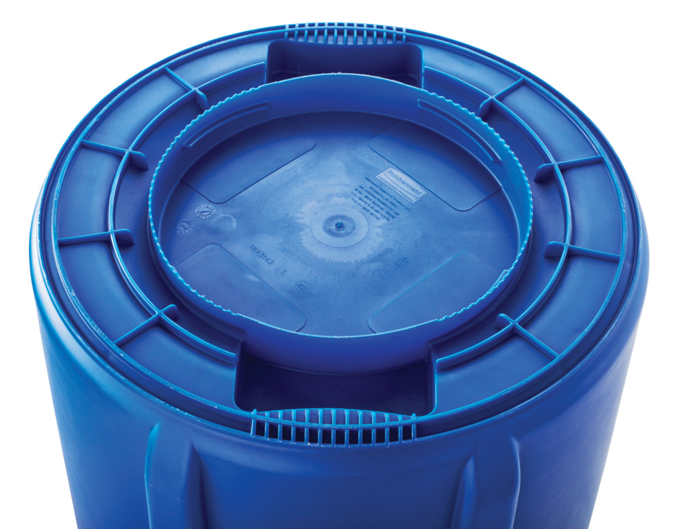Víceúčelová nádoba z polyethylenu (PE), 120 l objem, modrá - 3