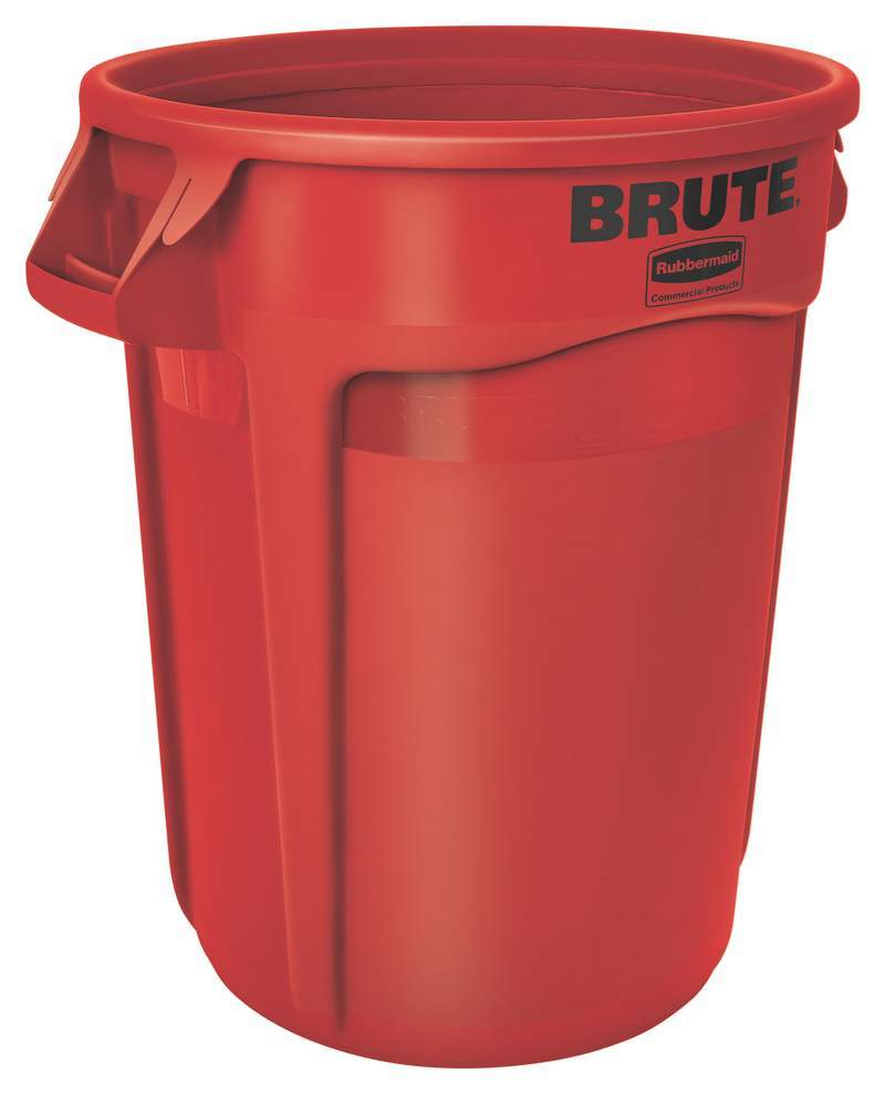 Universalbeholder af polyethylen (PE), 120 liters volumen, rød - 1