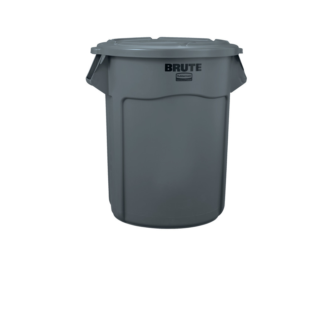 Couvercle pour poubelle multi-usage en polyéthylène (PE) de 210 litres, gris - 3
