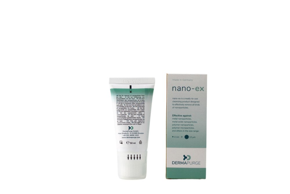 Nano-ex, Hautreinigung gegen Nanopartikel, 50 ml Tube mit Schwammapplikator - 2