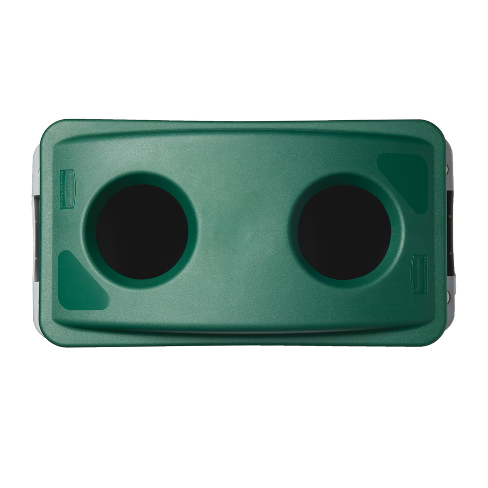 Lock för flaskinkast, för avfallsbehållare med volym på 60/90 liter, grön - 1