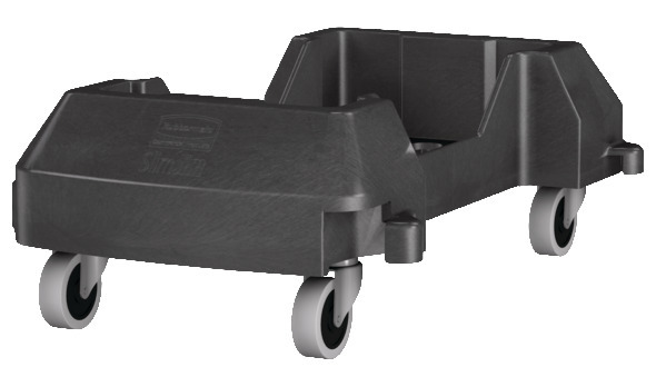Vagn av polyeten (PE) för avfallsbehållare med volym 60/90 liter, grå - 9