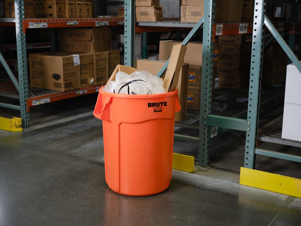 Multipurpose container in polyethylene, 120 litre volume, orange - 2