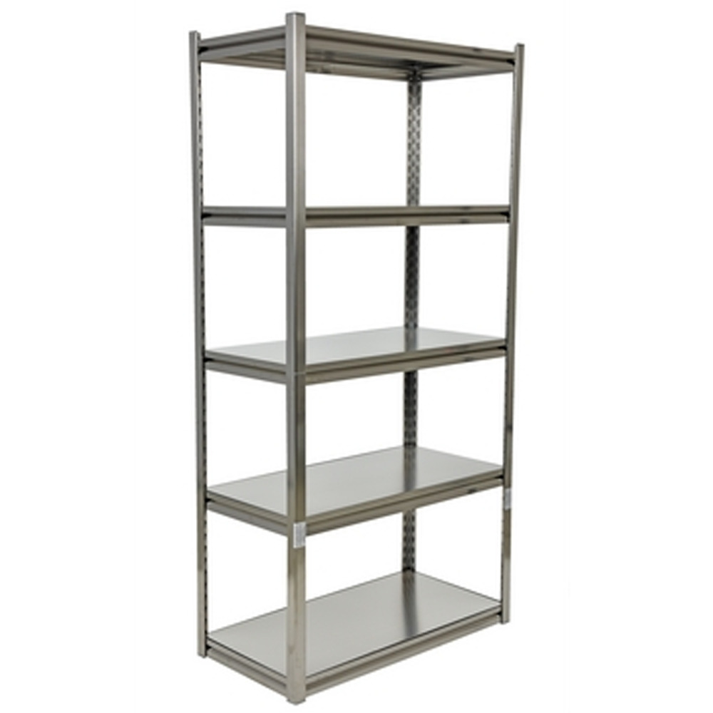 Stainless Steel Solid Rivet Shelving 36 In. x 18 In. x 72 In - 1