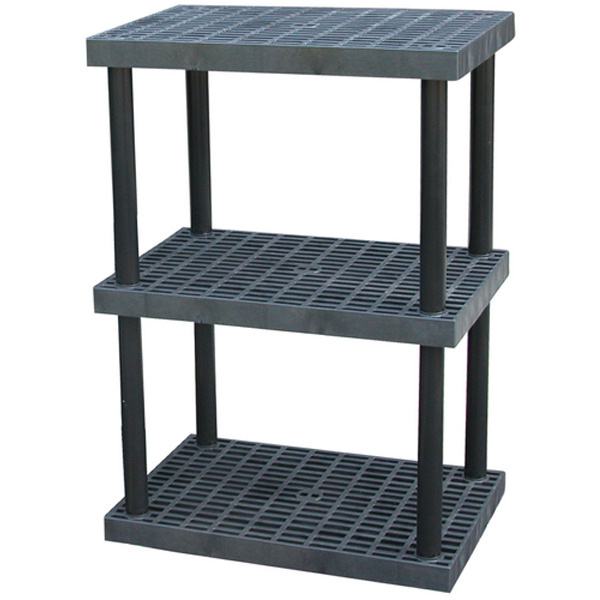 Plastic Bulk Shelf and Storage 3 Shelves 24 In. x 36 In. x 51 In - 1