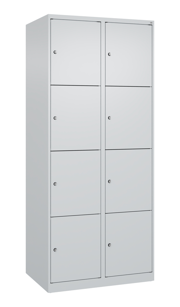 Locker Cabo-Plus, 4 bays each 5 compartments, 1200 x 500 x 1800 mm, light grey, base - 1