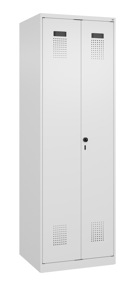 Armoire pour produits de nettoyage C+P Cabo-Plus, 600 x 500 x 1850 mm, blanc, sans pieds - 1