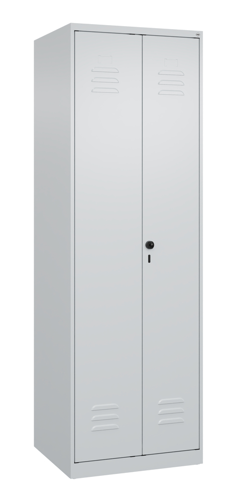 Šatňová skriňa C+P Cabo, dvere oproti sebe, 600 x 500 x 1850 mm, sivá - 1