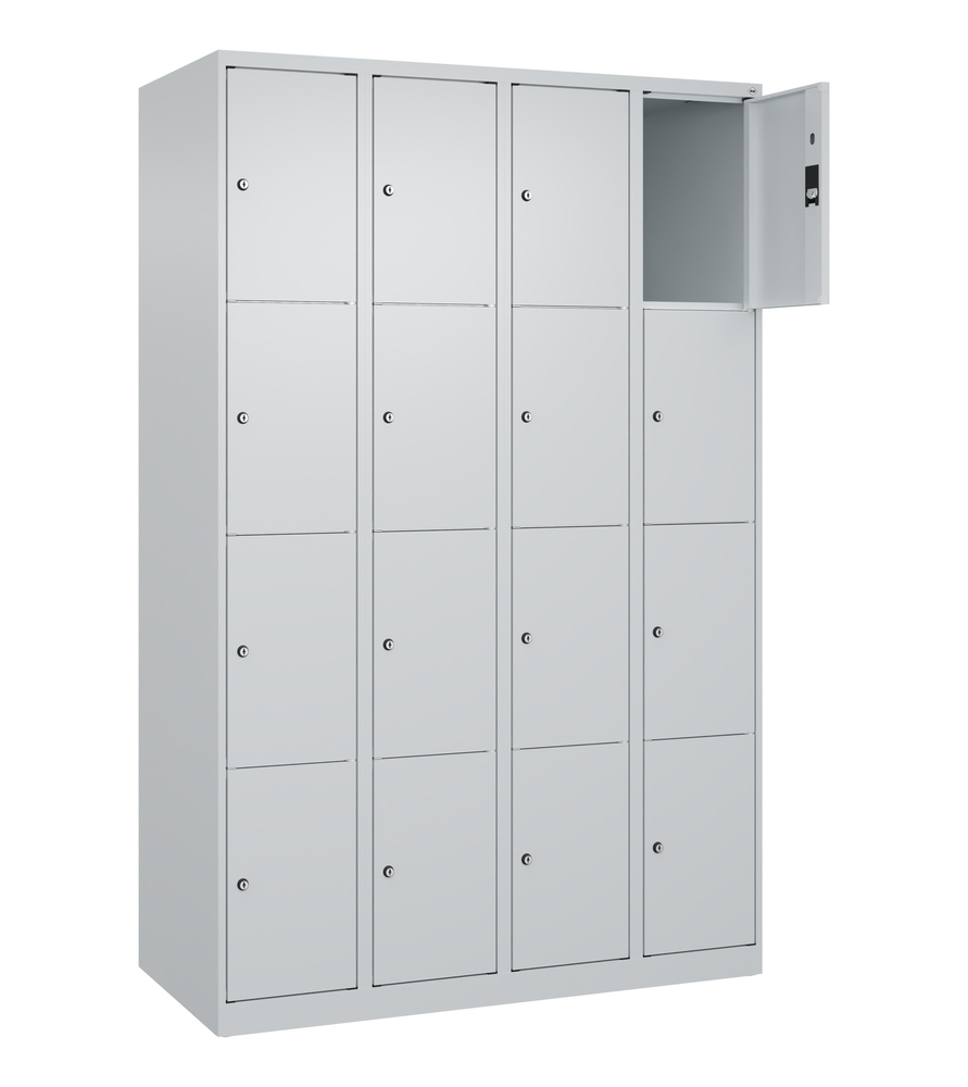 C+P garderobekast Cabo, 4 vakken boven elkaar, 1200 x 500 x 1850 mm, grijs, vloerstaand - 2
