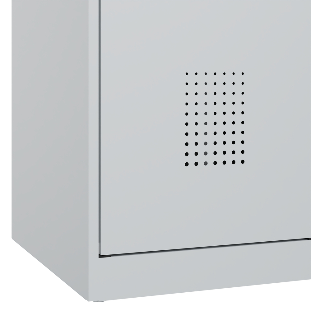 C+P Cabo-Plus room care equipment cabinet, 800 x 500 x 1850 mm, light grey, floor-standing - 3