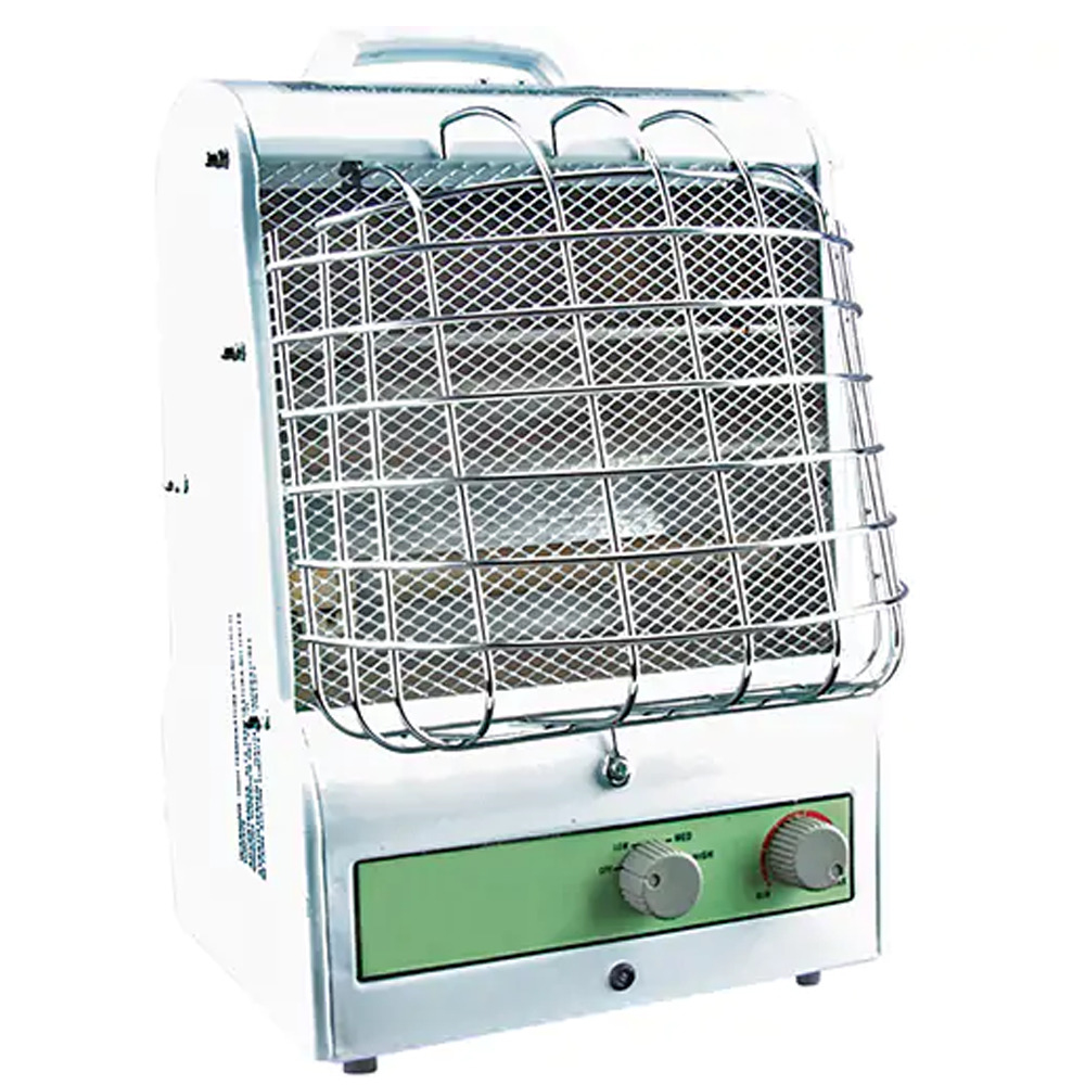 Portable Utility Heater, Fan/Radiant Heat, Electric - 1