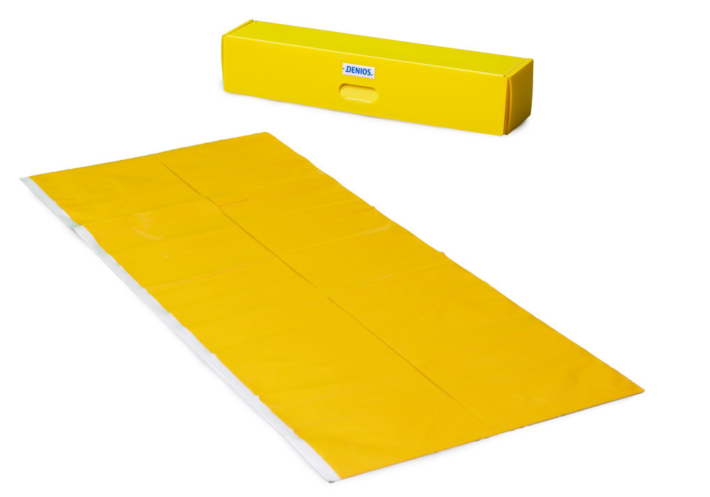 Folding disposable sealing mat, polyurethane coated, 1700 x 500 mm - 1