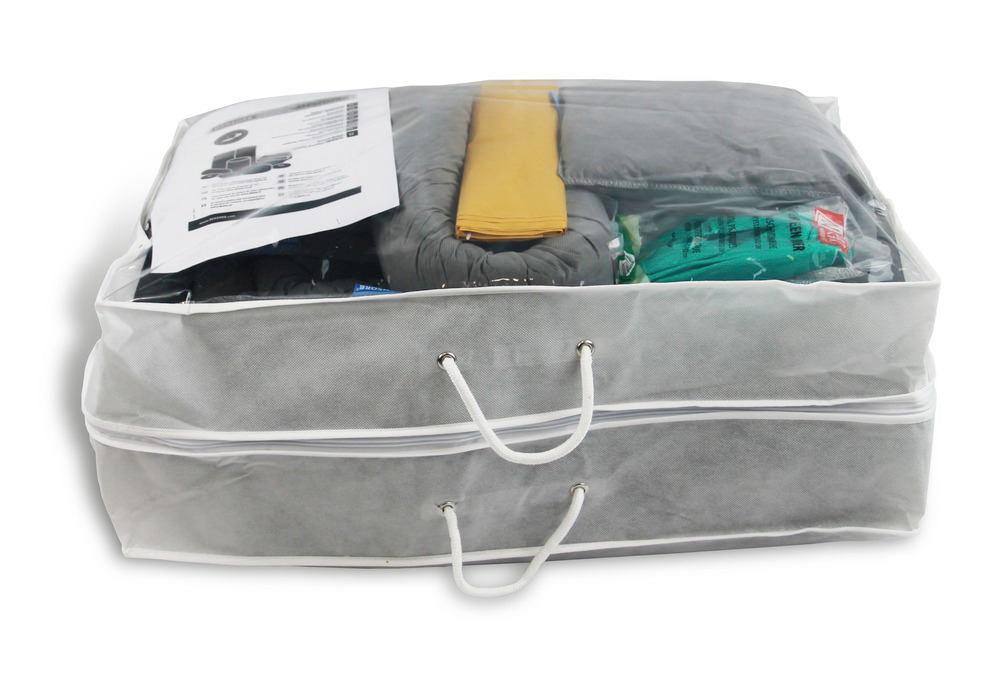 Kit d'absorbants mobile DENSORB, absorbants en sac compact 75 L,« universel » - 1