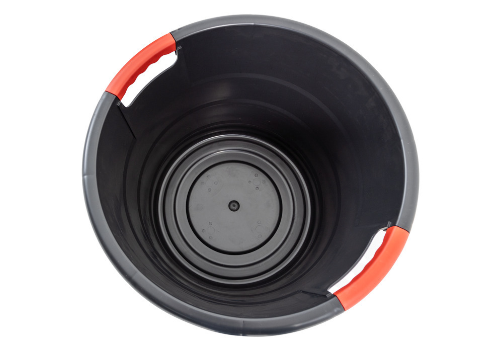 Round container, polypropylene, 70 litres, anthracite (Pack = 10 pieces) - 4