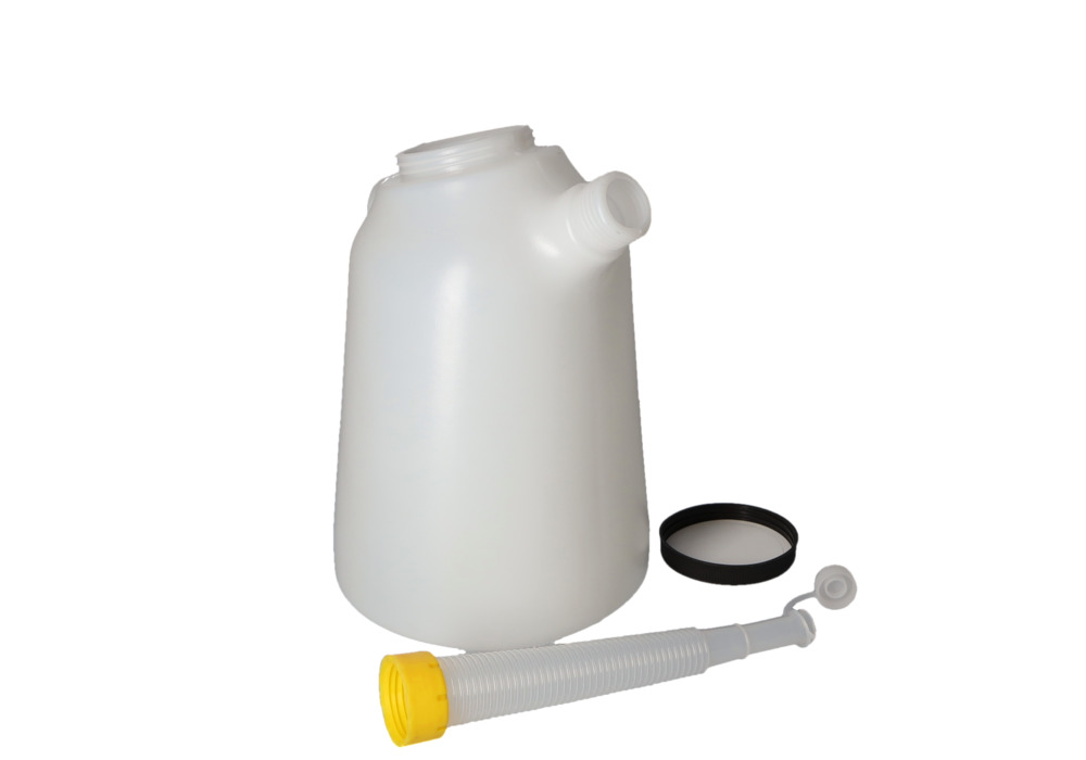 Vloeistofmaatkan met schroefbaar stofdeksel, inhoud 6 liter - 8