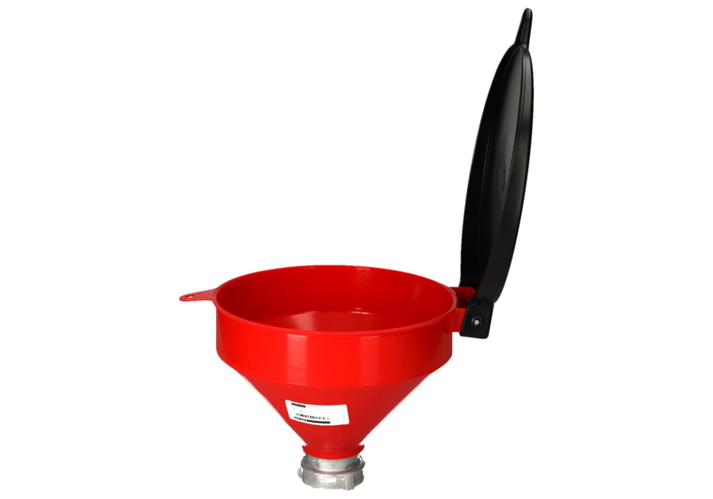 Funnel in plastic (PE), for drums with 60 mm external thread, with lid - 4