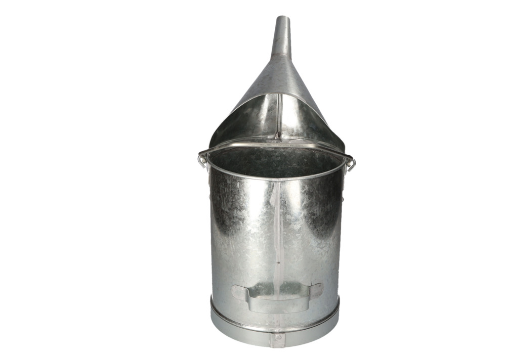 Cubo de medición en chapa de acero galvanizado con escala interior, volumen 10 litros - 8