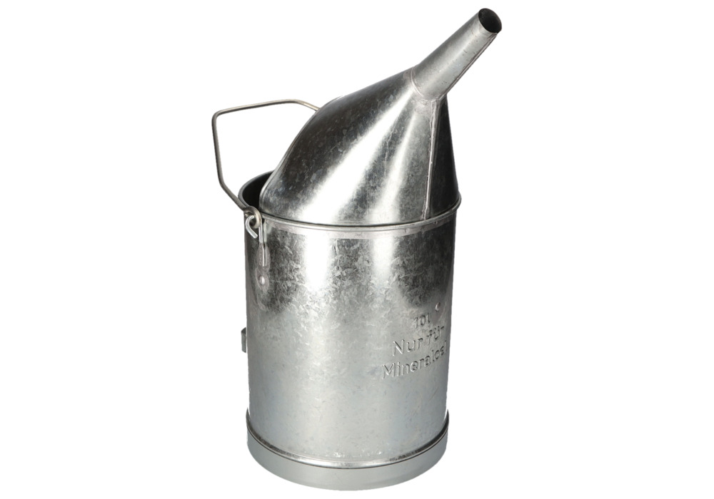 Measuring bucket, galvanized steel, 10 litre capacity - 1