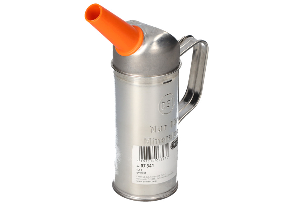 Measuring jug, tin plate, with inflexible spout, 0.5 litre capacity - 7