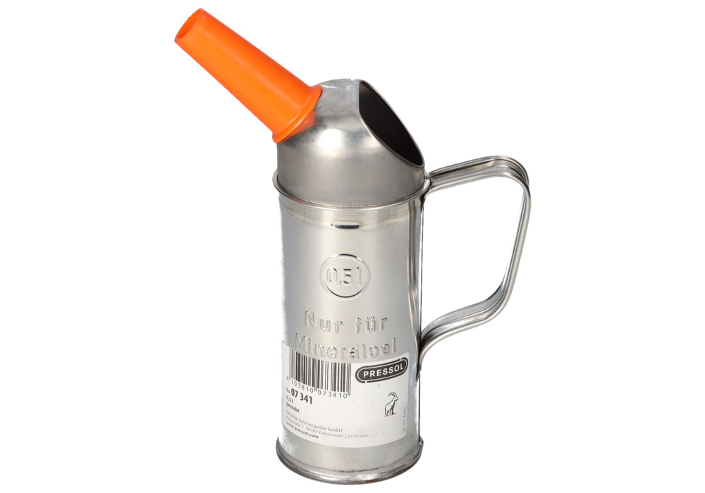 Measuring jug, tin plate, with inflexible spout, 0.5 litre capacity - 5
