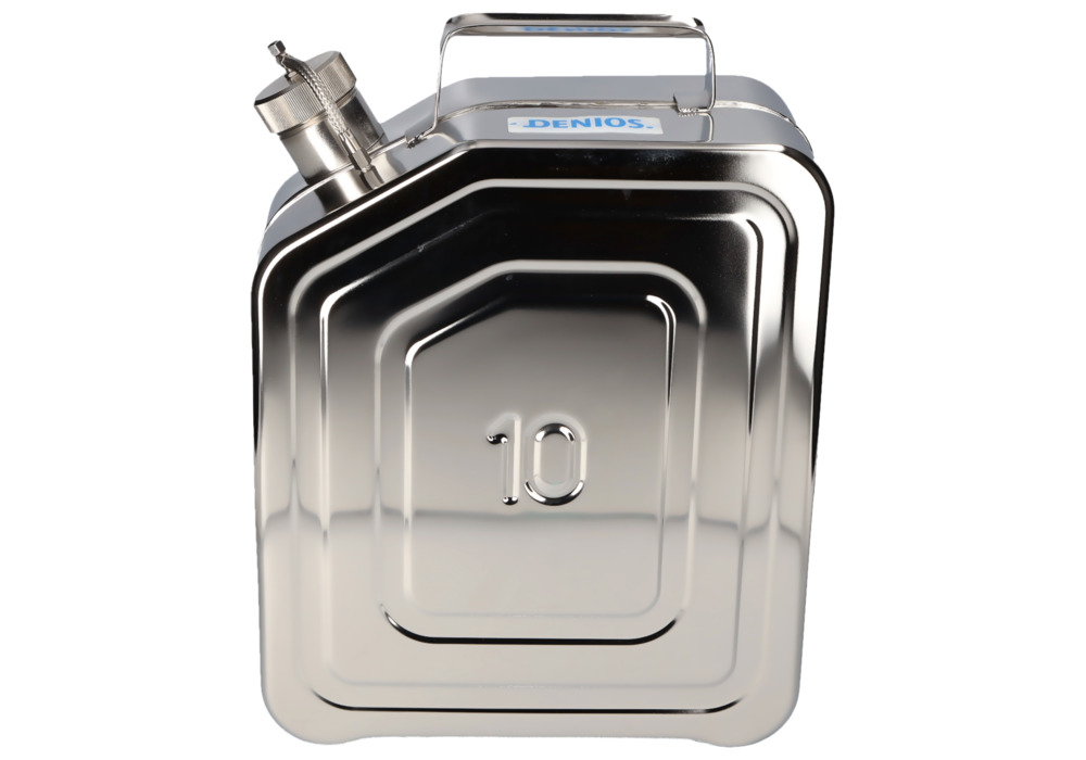 Stainless Steel Fuel Can, With Screw Cap, No Valve, 10l - 9