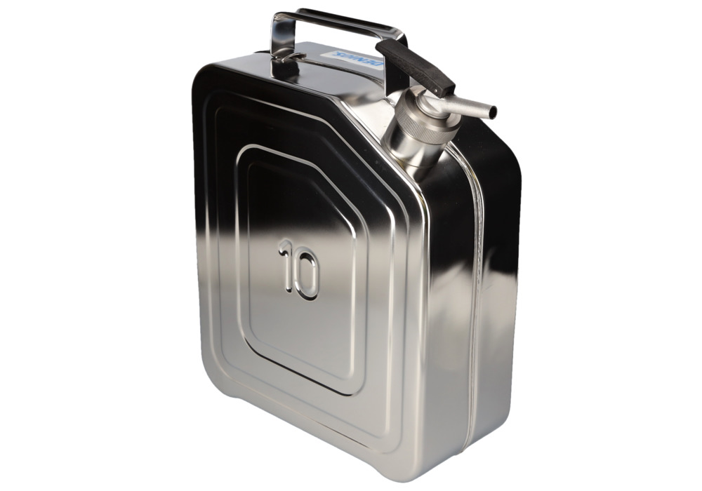 Stainless Steel Fuel Can, With Fine Measuring Tap, 10l - 1