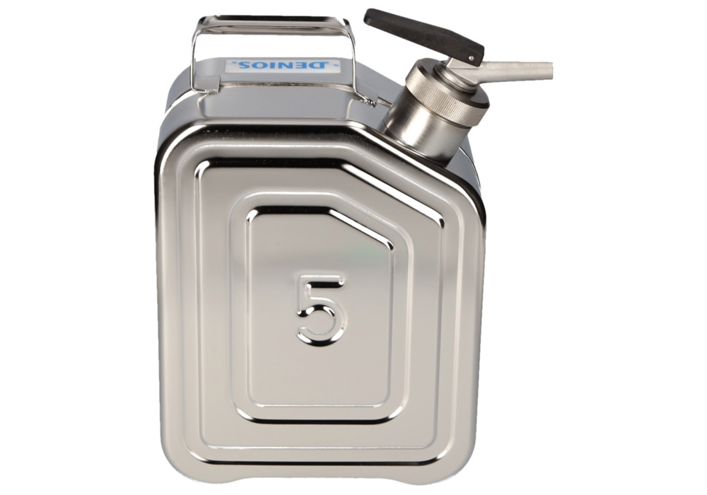 Stainless Steel Fuel Can, With Fine Measuring Tap, 5l - 3