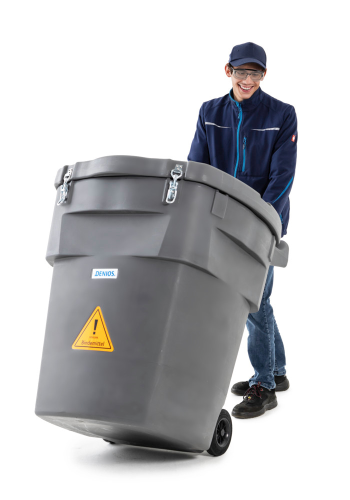 DENSORB mobiel noodpakket, absorptiemiddel in grijze XL-bak, universele uitvoering - 10