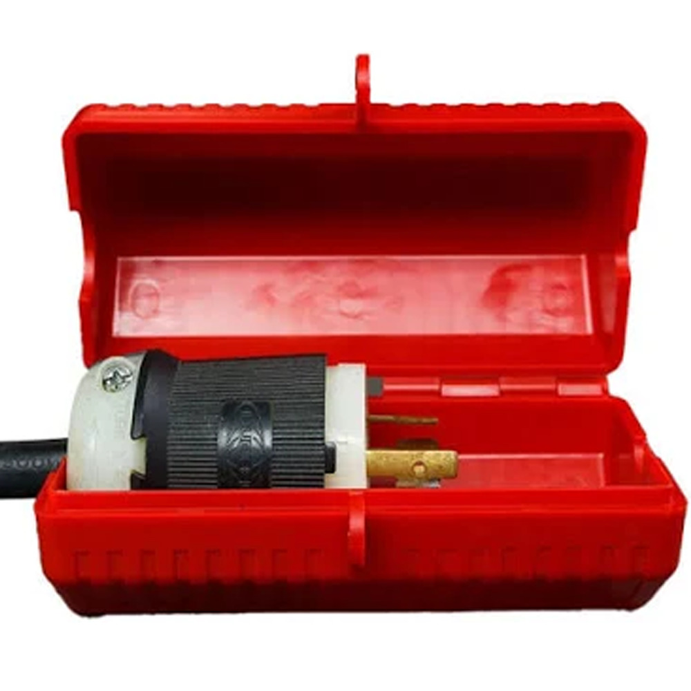 STOPOUT® Plug Lockout - Multi-Plug - Plastic Construction - Tamper-Proof - Red - Octagon Shape - 1