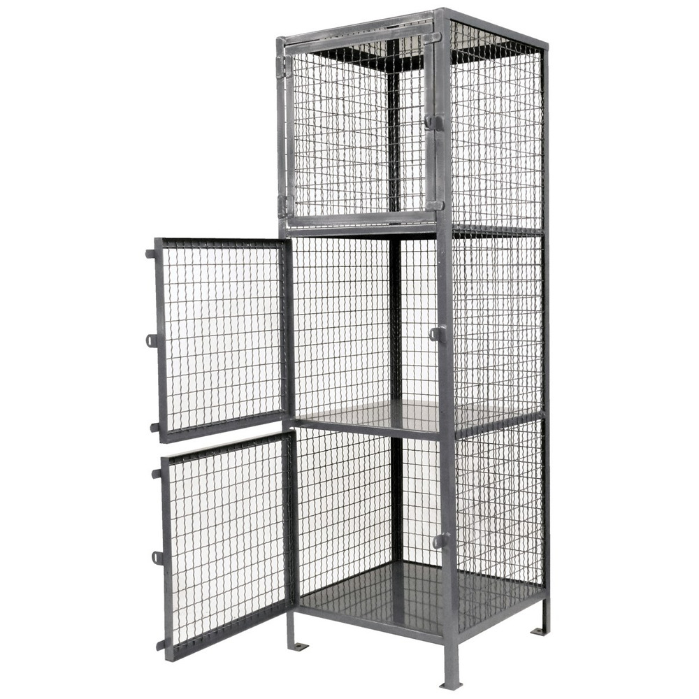 Steel Heavy Duty 3 Shelf Storage Locker 18 In. x 18 In. x 75 In - 1
