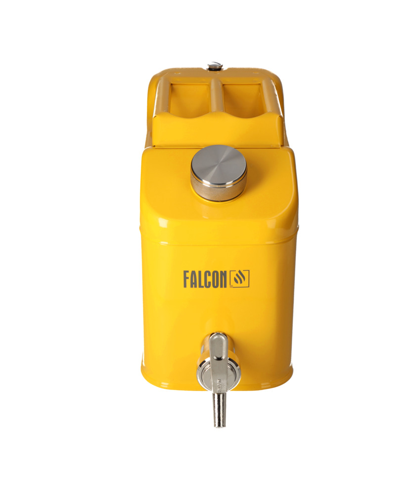 FALCON safety canister in steel, painted, with fine dosing tap, EPDM seals, 10 litres - 3