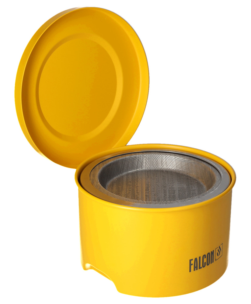 FALCON ponorná nádoba z ocele, žltá, lakovaná, so sitkom, 4 litre - 12