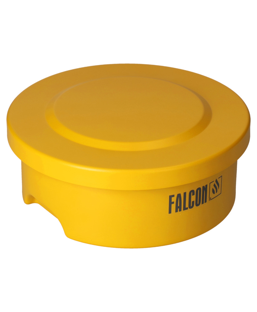 FALCON small parts cleaner in steel, painted, with immersion strainer, 2 litres - 9