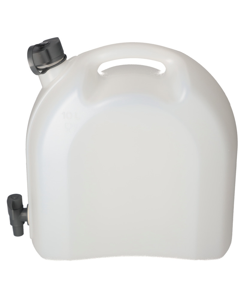 Tanica in plastica, trasparente, con rubinetto di scarico, 10 litri - 5