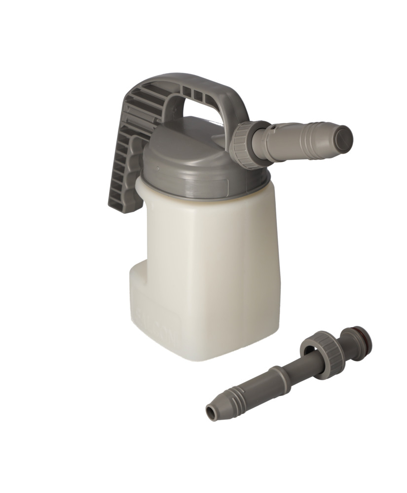 Kanna av polyeten (HDPE) FALCON LubriFlex, med utbytbar pip, 2 liter - 15