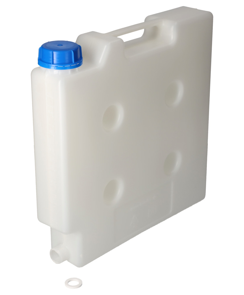Garrafa de plástico para ahorro de espacio con rosca de 3/4, volumen 5 litros - 6