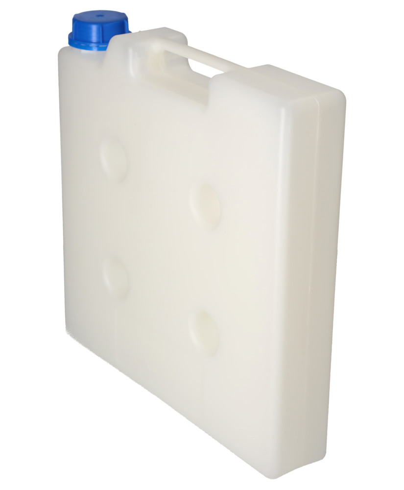 Garrafa de polipropileno (PP) transparente para ahorro de espacio, sin rosca, volumen 5 litros - 8