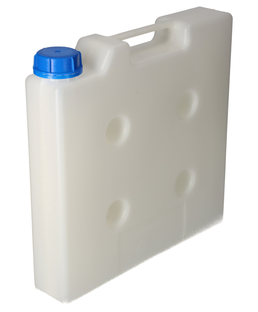Garrafa de polipropileno (PP) transparente para ahorro de espacio, sin rosca, volumen 5 litros - 5
